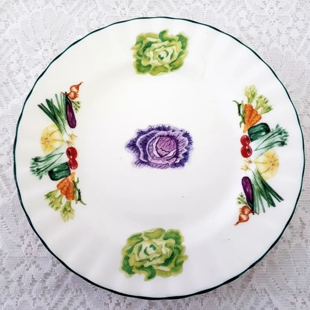 Vintage Royal Vale Bone China Vegetable Side Plates Set of 4